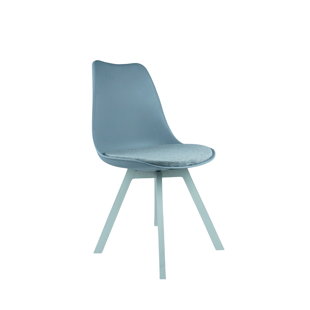 Heavy Duty Tulip Chair White Stand - Gray